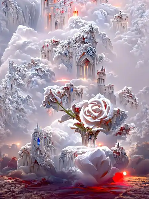 冰雪奇缘雪白城堡里面的王子与公主都成为了每个小孩子心中的梦,我也