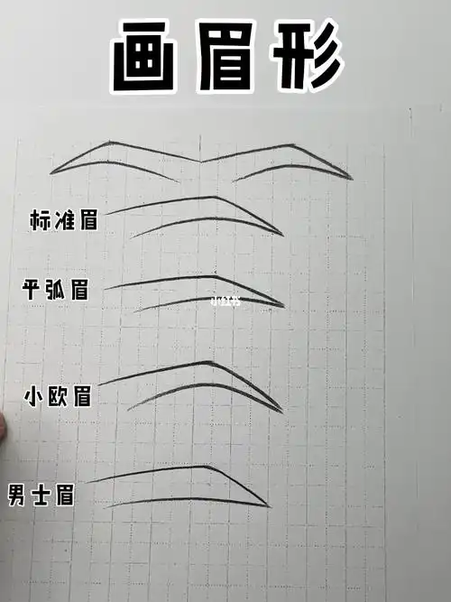 初学者入门画眉形