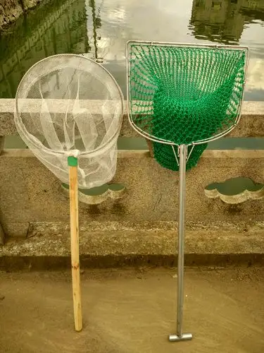推荐小号手工木把抄网 木柄渔捞 捞把 渔网捞鱼网细网兜捞网渔具