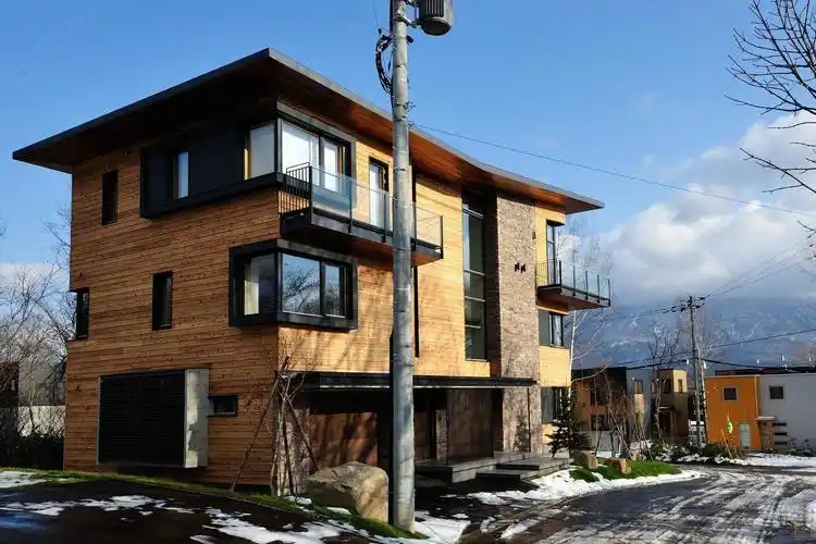 日本北海道佳雪别墅雪景