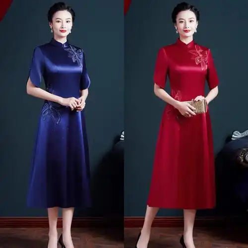 婚礼妈妈礼服装图片