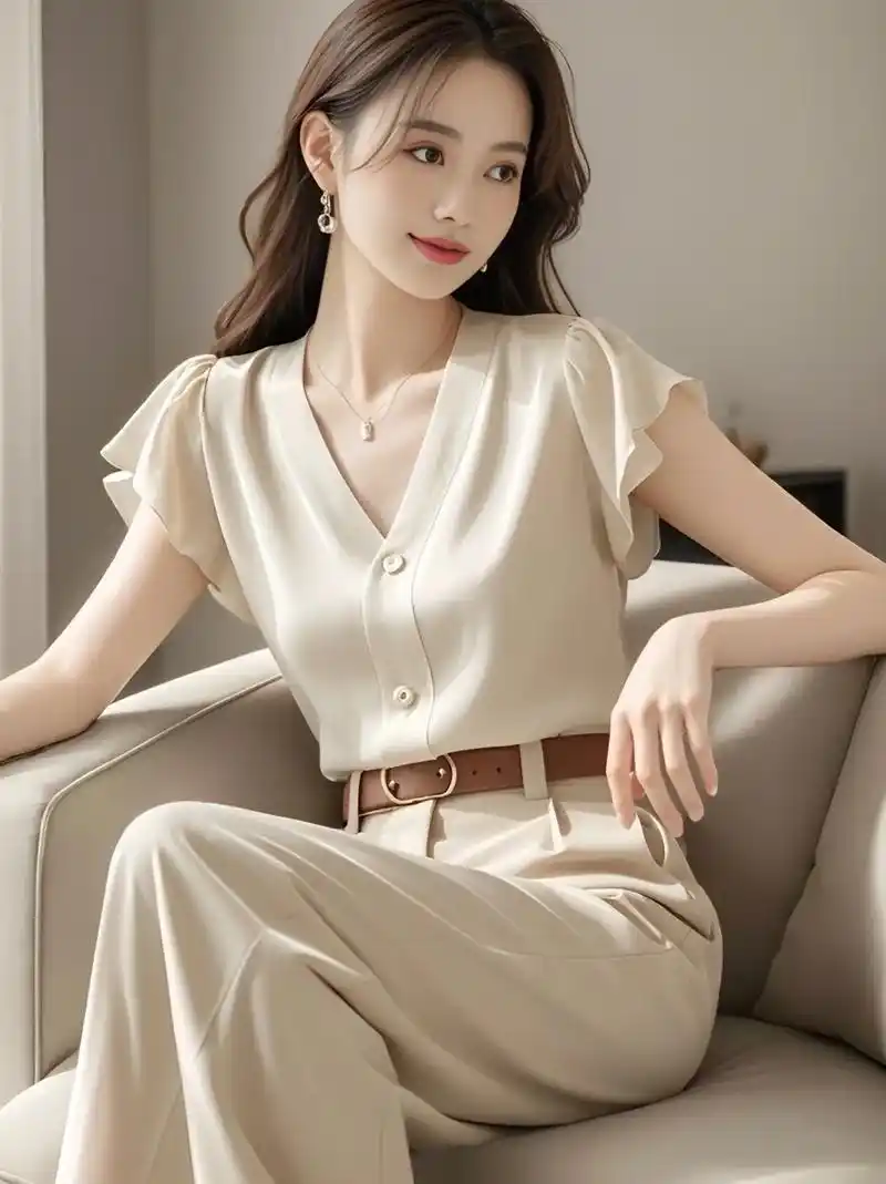 夏日优雅气质干练穿搭~简约大气