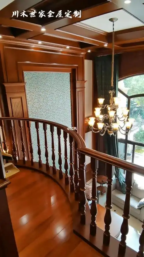川木世家美式别墅全屋定制案例分享超高客厅