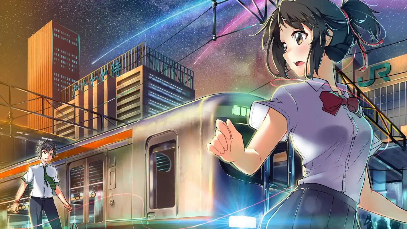 你的名字动漫同人插画桌面壁纸