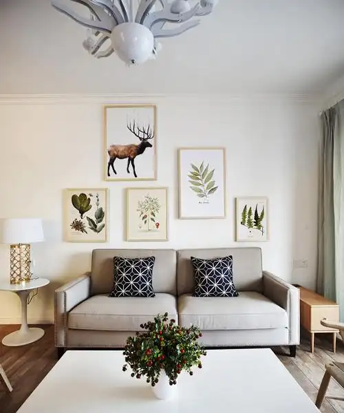 96平米现代风格忧郁蓝色公寓装修效果图赏析