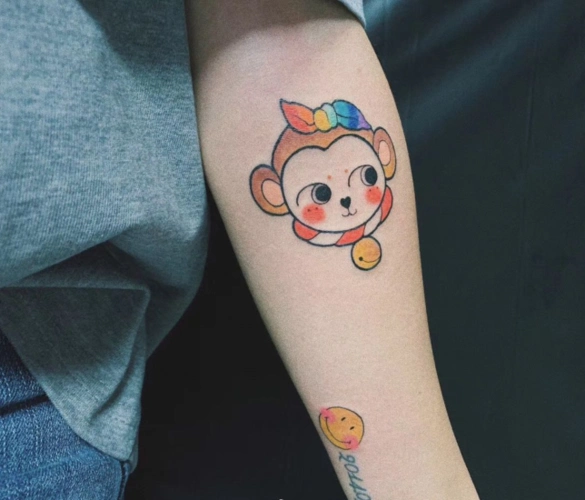 2020最新猴子纹身图片大全 好看可爱的猴子纹身设计(19)