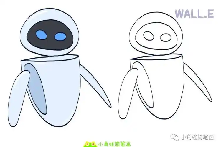 机器人大白瓦力机器人简笔画大全
