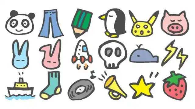 572张可爱手绘png图片素材,ppt设计不抠图!