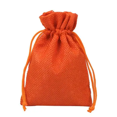 麻布袋彩色厂家现货定制麻布束口袋麻布抽绳仿麻布防尘收纳礼品袋