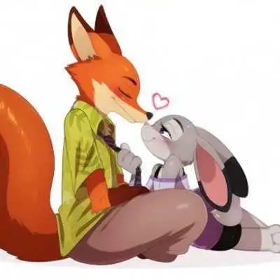 朱迪和尼克的情侣头像尼克狐尼克和兔子朱迪情侣头像