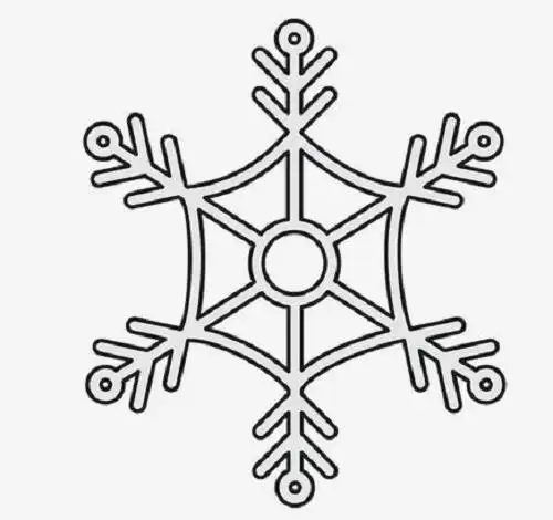 漂亮雪花简笔画图片大全儿童画法步骤,图片,简笔画-学笔画