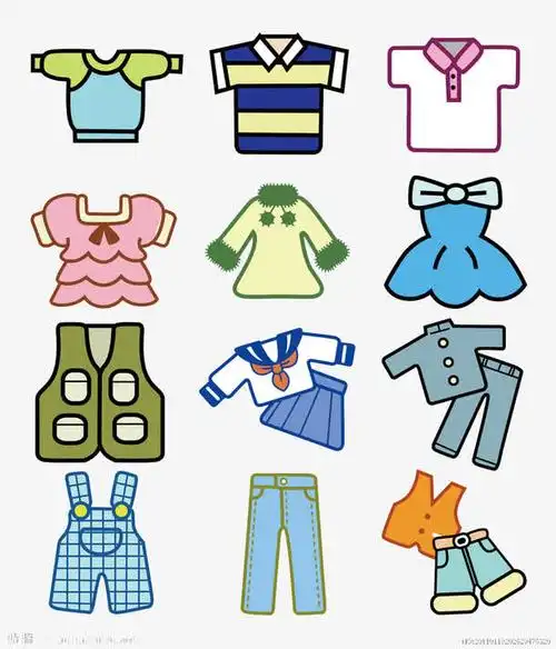 衣服卡通素材免费下载_觅元素