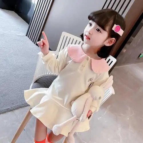 女童3岁半周岁秋装裙子童装纯棉秋天宝宝衣服连衣裙