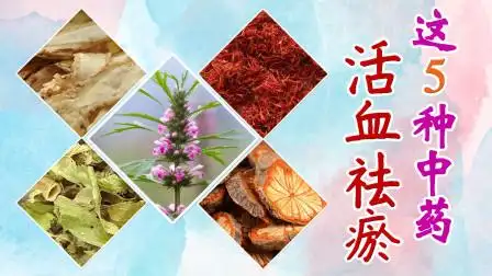 常见的活血化瘀中药有很多,这5种活血祛瘀药,堪称活血"圣药"
