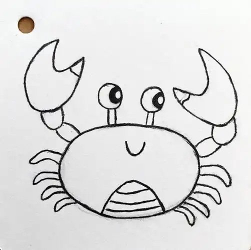 大螃蟹🦀 简笔画教程💯