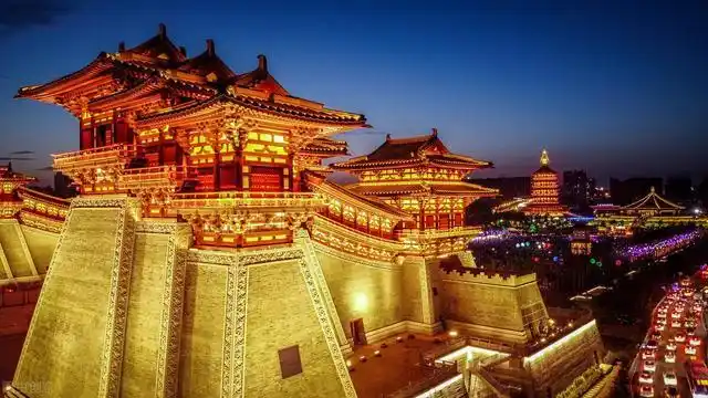 隋唐洛阳城国家遗址夜景实拍