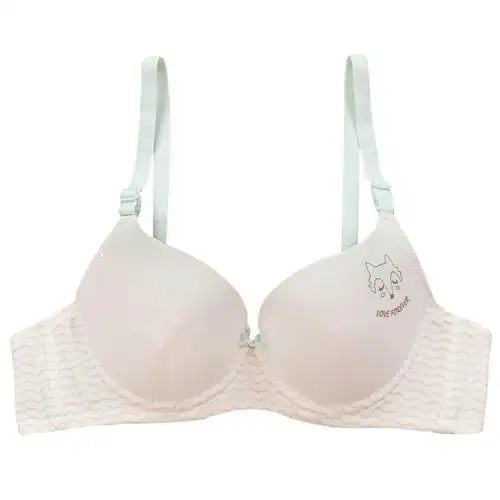 2件包邮百伶百俐学生发育期文胸薄款聚拢软钢圈少女内衣1425