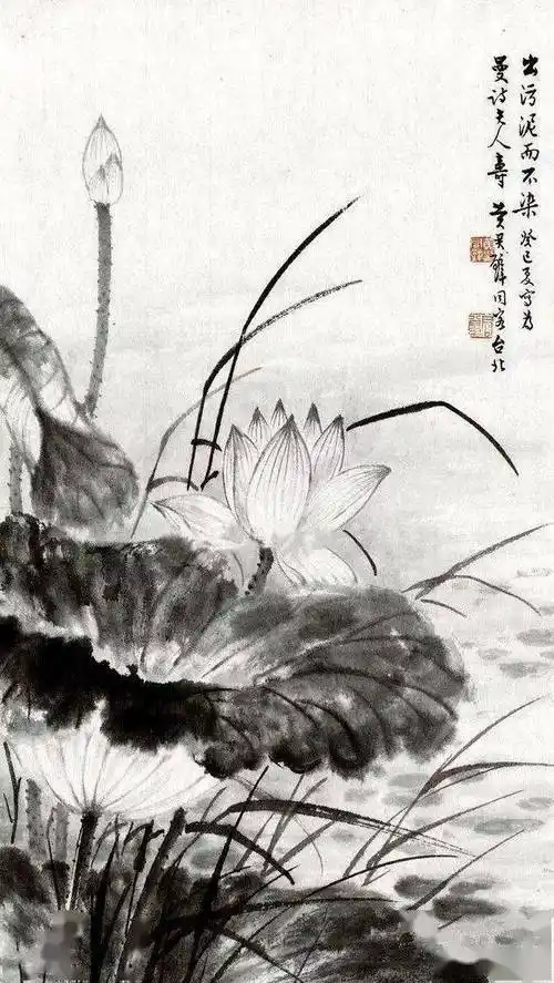 亭亭香远逗诗魂——黄君璧 的写意荷花_中国画