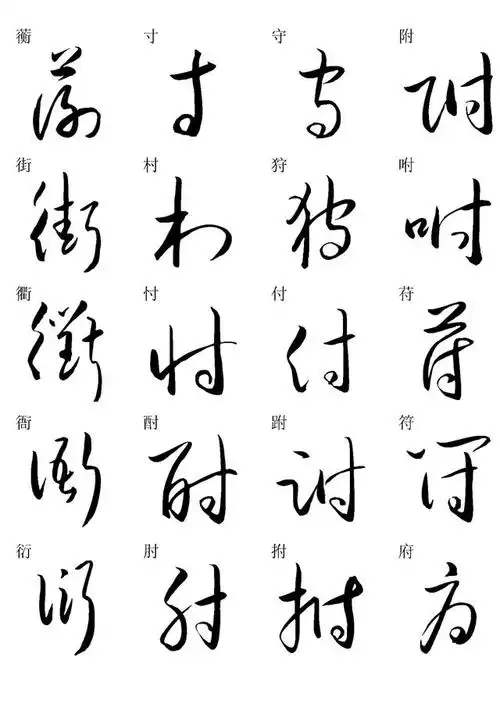 草书书法快速入门字帖之一