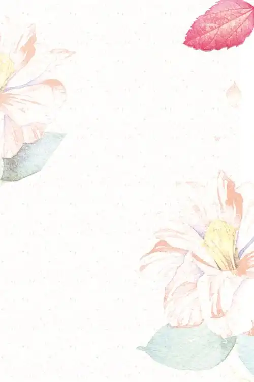 文艺清新鲜花海报背景