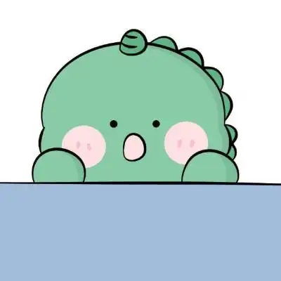 小恐龙头像绿色高清一个很萌的绿色恐龙头像图片