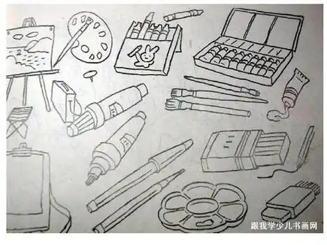 儿童文具店怎么简笔画