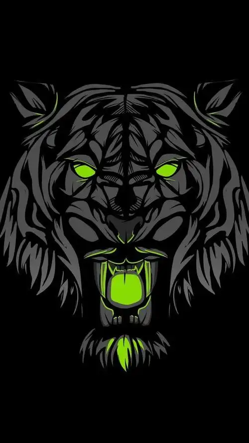 壁纸图片大全墙纸霸气,霸气壁纸(壁纸,画的老虎也可以很霸气)