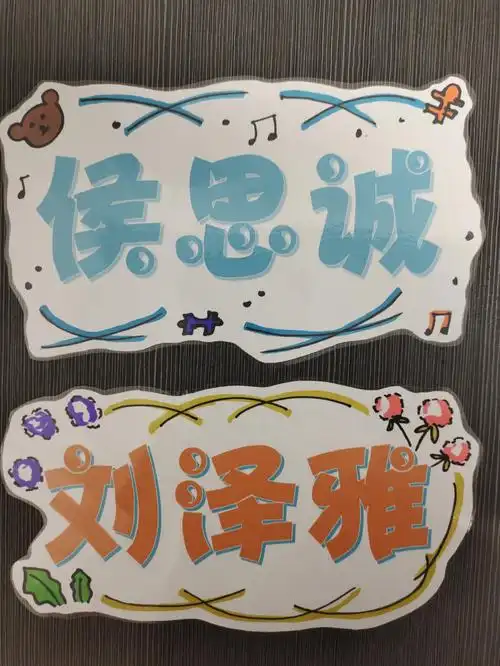 幼儿园宝宝名字  #幼儿名字装饰