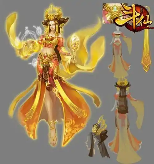 《斗仙》十绝阵副本boss——金光圣母原画