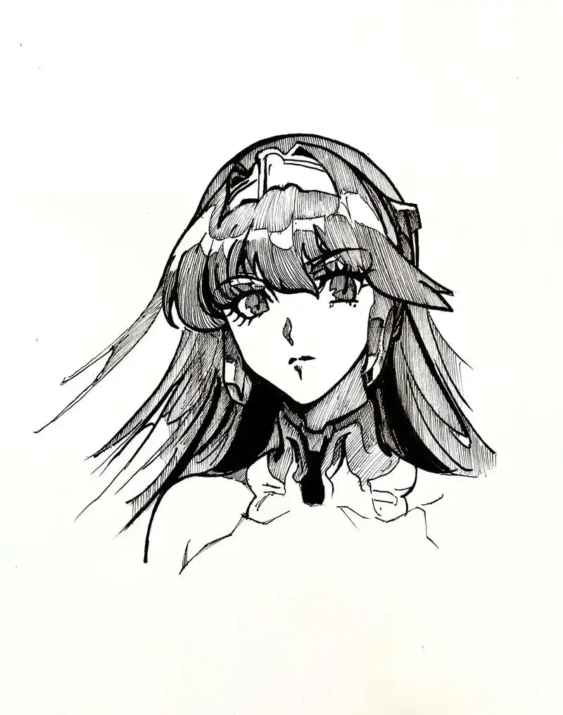 今年第三本速写本的最后一张#手绘 #画渣日常 #临摹  原画 - 抖音