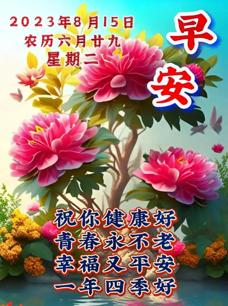 幸福安康好运来 农历六月廿九 星期二 真心送上祝福语 早上好 - 抖音