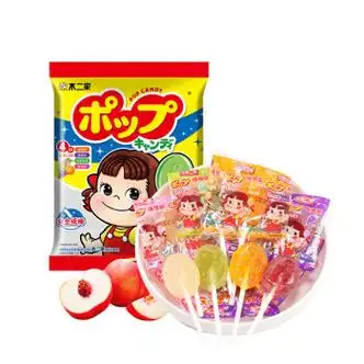 fujiya不二家水果味棒棒糖组合装4口味8支50g