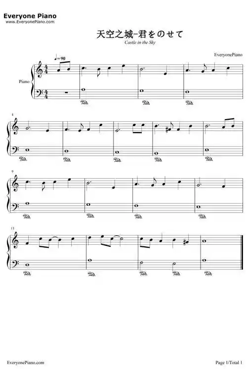 天空之城是日本著名音乐人及作曲家久石让所创作的钢琴曲.