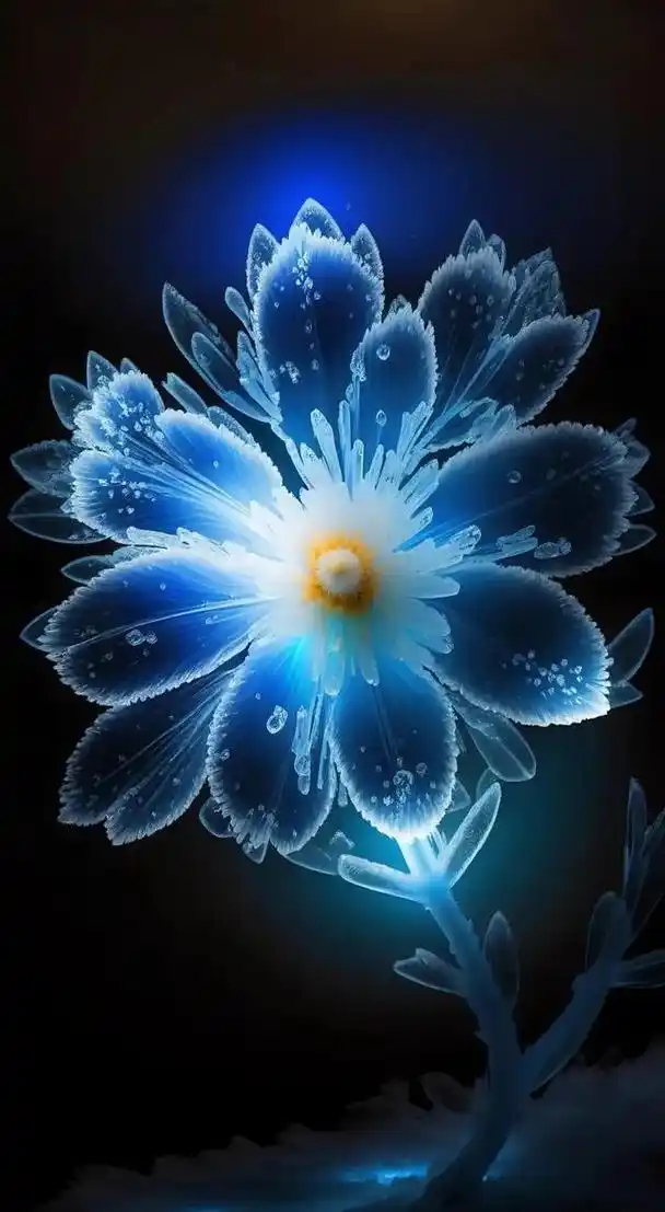 美图:晶莹剔透水晶花