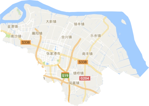 张家港市高清电子地图