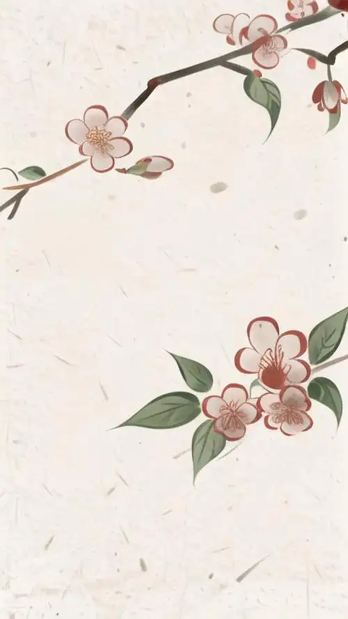 早古风壁纸,梅花绽放🌸,古典韵味十足✨