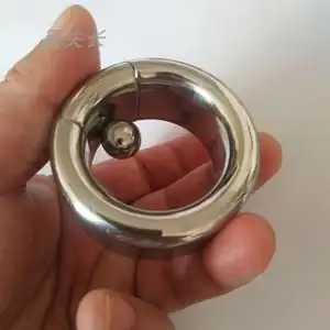 新款百夫长牌男性另类玩具不锈钢阴囊吊坠睾丸负重环蛋蛋拉长