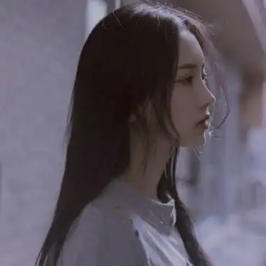 长发清新女生头像 唯美漂亮长发侧脸女生微信头像