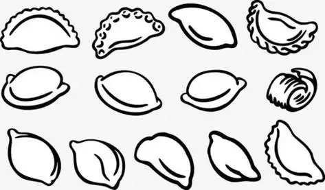 饺子简笔画饺子简笔画可爱