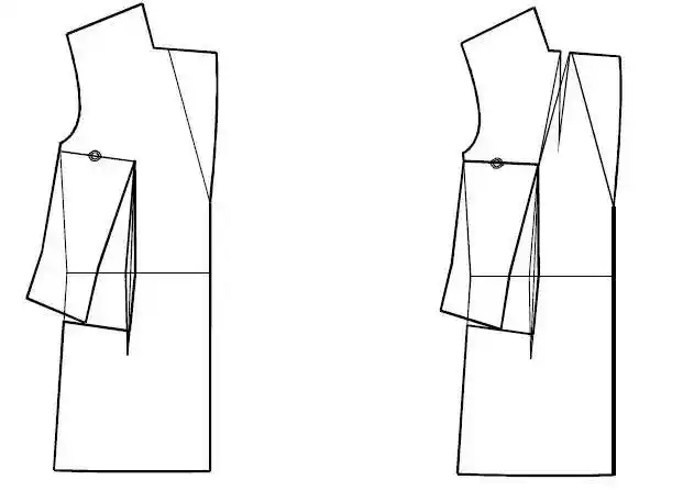三开身休闲女西装直裁法及款式变化