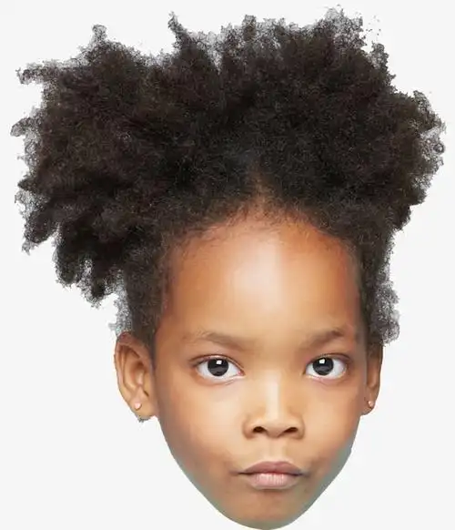 爆炸头儿童黑人生活照