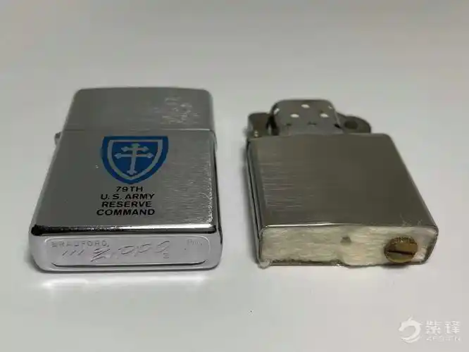 1977-zippo 第79步兵师-哈雷军事紫锋-zippo打火机爱好者|zippo老机