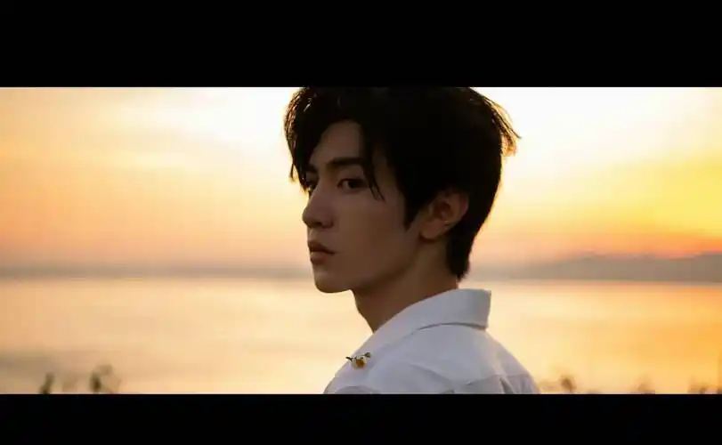 陈哲远日落氛围感游客照,满屏溢出的帅,白衣少年,也太迷人了_感觉