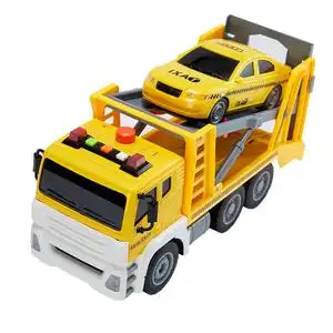 儿童救援车玩具声光高速公路拖车清障车惯性工程车男孩宝宝汽车