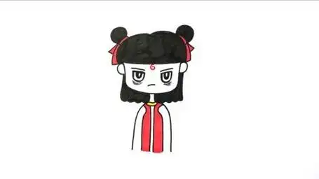 1分钟教你学会画哪吒,简单易学的儿童宝宝亲子简笔画视频教程