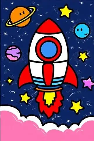 🚀简笔画太空🌌
