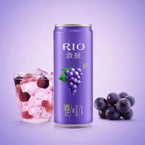 rio锐澳微醺预调鸡尾酒紫葡萄伏特加洋酒果酒330ml预调鸡尾酒
