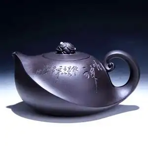 《龟龙》 国家级高级工艺美术师周小明 370cc 附执壶照