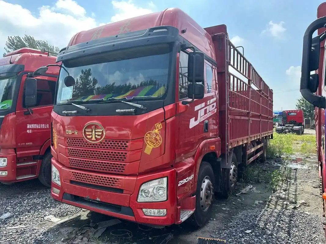 前四后四九米六高栏载货车.#19年5月解放jh6高栏载货车, - 抖音