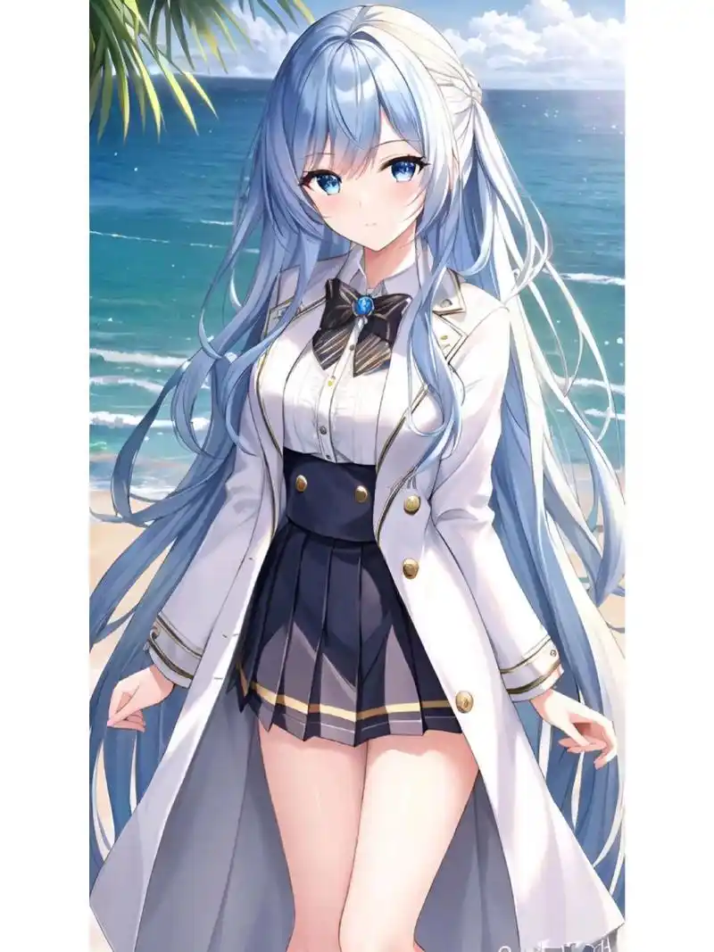 动漫二次元绘画人物风衣外套篇